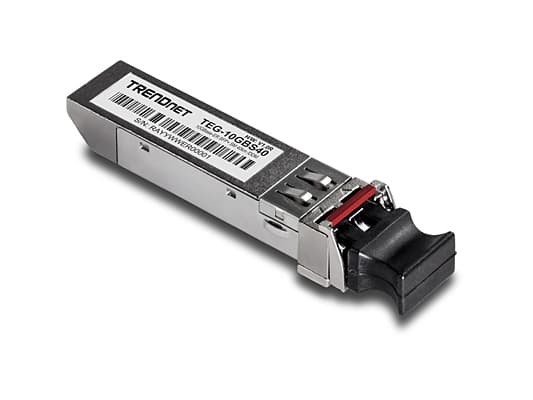 TRENDnet TEG 10GBS40 - SFP+ sändar/mottagarmodul - 10 GigE - 10GBase-ER - LC enkelläge - upp till 40 km - 1550 nm - TAA-kompatibel