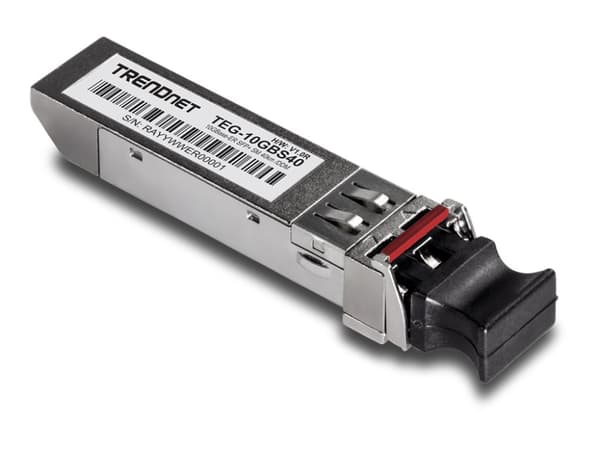 TRENDnet TEG 10GBS40 - SFP+ sändar/mottagarmodul - 10 GigE - 10GBase-ER - LC enkelläge - upp till 40 km - 1550 nm - TAA-kompatibel