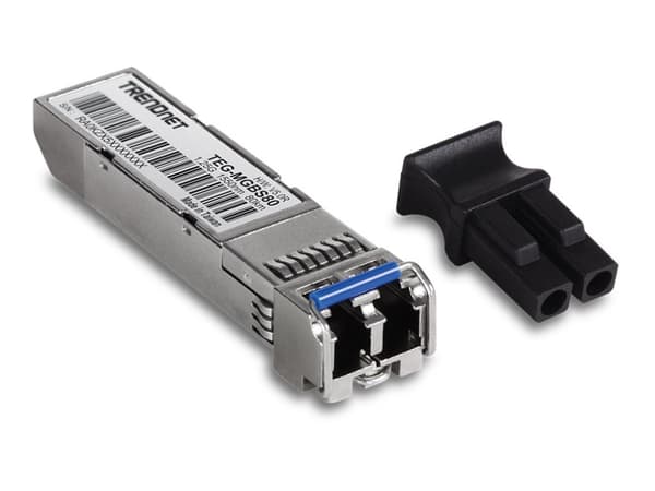 TRENDnet TEG MGBS80 - SFP-sändar/mottagarmodul (mini-GBIC) - 1GbE - 1000Base-LX - LC enkelläge - upp till 80 km - 1550 nm - TAA-kompatibel