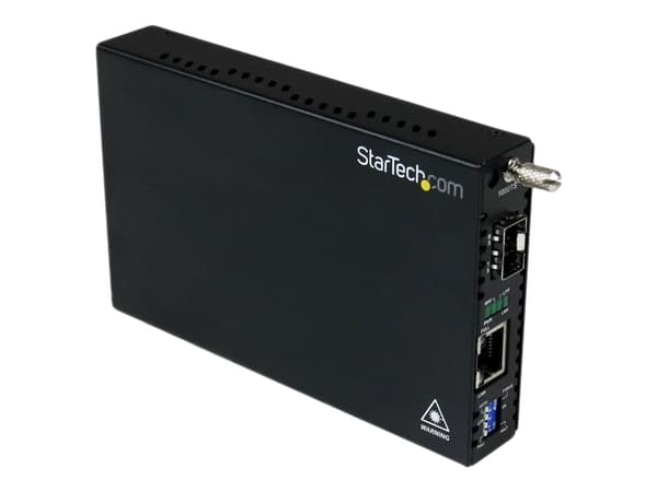 StarTech.com ET91000SFP2 nettverksmediakonverterer 1250 Mbit/s Sort