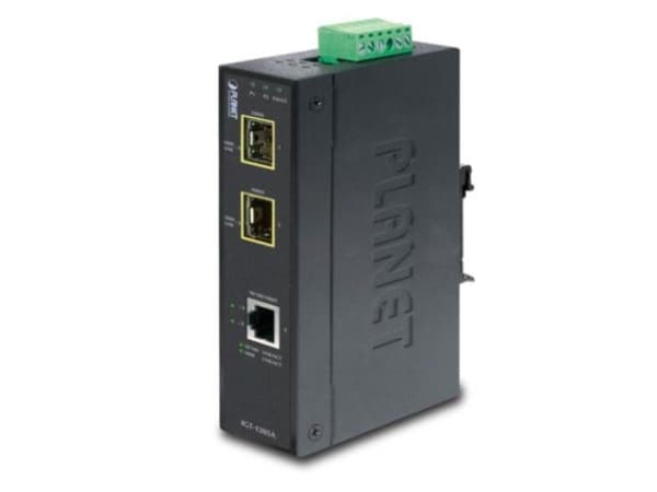 PLANET IGT-1205AT - Fibermedieomformer - GigE - 10Base-T, 100Base-TX, 1000Base-T - RJ-45 / SFP (mini-GBIC)