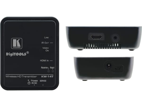 Kramer KW-14 Expandable Wireless High Definition Transmitter & Receiver - Trådlös ljud-/videoförlängare - upp till 30 m