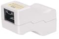 Miniatyrbild 1 av 5: Intellinet 790727, Cat6, U/UTP (UTP), Vit, Akrylnitrilbutadienstyren (ABS), EIA/TIA 568B, UL, 26 mm