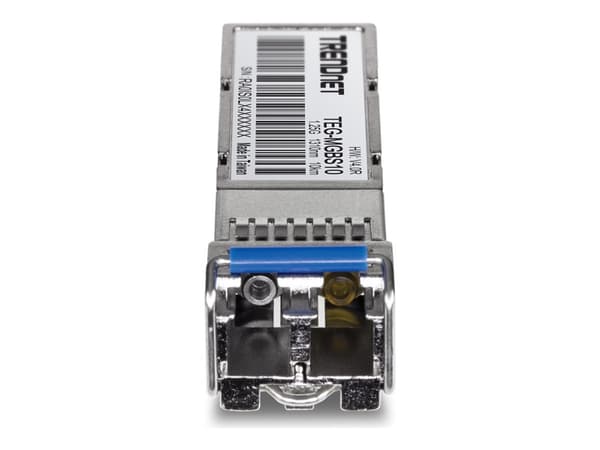 TRENDnet TEG MGBS10 - SFP-sändar/mottagarmodul (mini-GBIC) - 1GbE - 1000Base-LX - LC enkelläge - upp till 10 km - 1310 nm - TAA-kompatibel