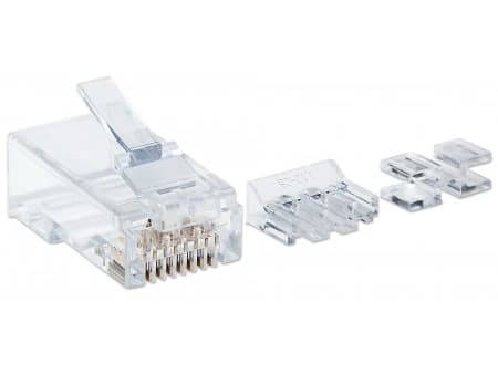 IC Intracom 790666, RJ45, Läpinäkyvä, Uros, Suora, Polykarbonaatti (PC), Cat6