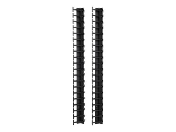 APC - Rackkabelstyringspanel - svart - 42U - TAA-samsvar (en pakke 2) - for P/N: AR9300SP, AR9300SP-R, SMX3000HVTUS, SMX3000LVUS, SRT1000RMXLI, SRT10