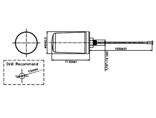 DeLOCK - Antenne - bil - 1,6 dBi