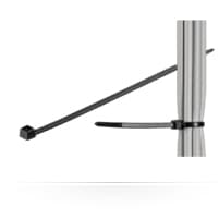 MicroConnect - Kabelfestebånd - svart - 20.3 cm (en pakke 100)