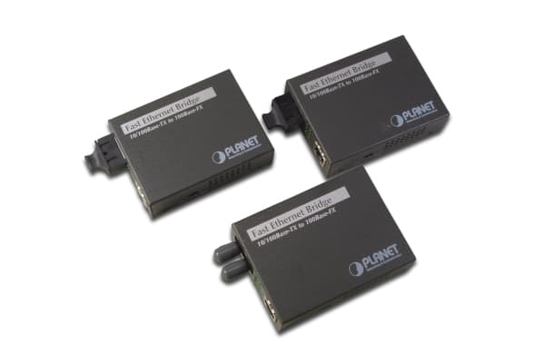 PLANET FT-802 - Fibermediekonverterare - 100Mb LAN - 10Base-T, 100Base-FX, 100Base-TX - SC-läge (multi-mode) / RJ-45 - upp till 2 km - 1310 nm