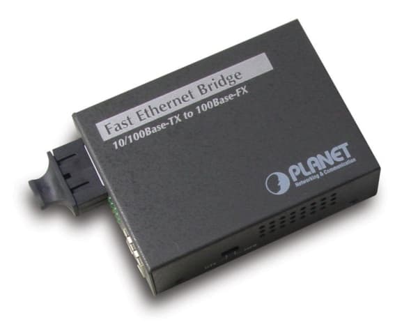 PLANET FT-802 - Fibermediekonverterare - 100Mb LAN - 10Base-T, 100Base-FX, 100Base-TX - SC-läge (multi-mode) / RJ-45 - upp till 2 km - 1310 nm