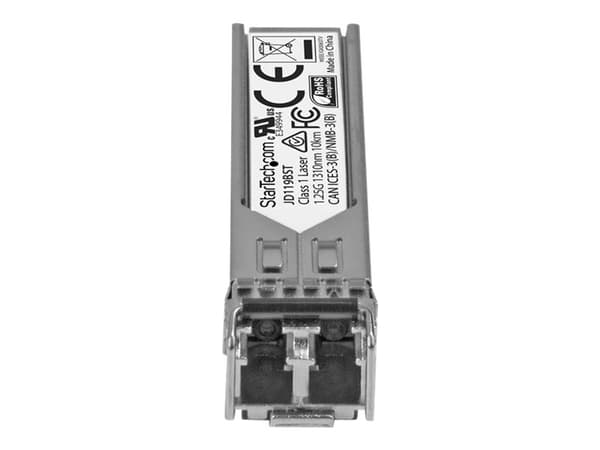 StarTech.com HPE JD119B Compatible SFP Module, 1000BASE-LX, 1GbE Single Mode (SMF) Fiber Optic Transceiver, 1GE Gigabit Ethernet SFP, LC Connector, 1