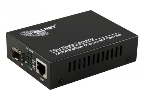 ALLNET ALL-MC104G-SFP1, 1000 Mbit/s, IEEE 802.3, IEEE 802.3ab, IEEE 802.3u, IEEE 802.3x, IEEE 802.3z, Gigabit Ethernet, 10,100,100BASE M, 10,100, 100