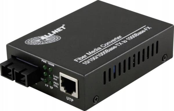 ALLNET ALL-MC105G-SC-SM, 1000 Mbit/s, IEEE 802.3,IEEE 802.3ab,IEEE 802.3u,IEEE 802.3x,IEEE 802.3z, Gigabit Ethernet, 10,100,1000 Mbit/s, 10BASE-T,100