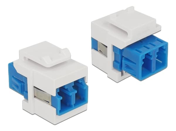 Delock - Keystone-kopler - LC-enkeltmodus (hunn) til LC-enkeltmodus (hunn) - fiberoptisk