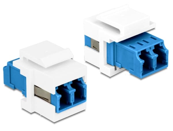 Delock - Keystone-kopler - LC-enkeltmodus (hunn) til LC-enkeltmodus (hunn) - fiberoptisk