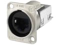 Miniatyrbilde 3 av 5: Neutrik NE8FDY-C6, RJ45, Sort, Sølv, Nickel, Polykarbonat, Rustfritt stål, Zink, Cat6, Nikkel/gull, IP65