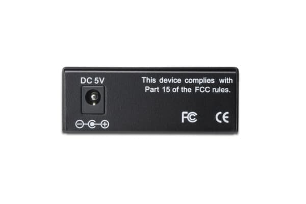 DIGITUS Professional DN-82122 - Fibermediekonverterare - GigE - 10Base-T, 1000Base-LX, 100Base-TX, 1000Base-T - RJ-45 / SC enkelläge - upp till 20 km