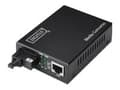 Miniatyrbild 1 av 5: DIGITUS Professional DN-82122 - Fibermediekonverterare - GigE - 10Base-T, 1000Base-LX, 100Base-TX, 1000Base-T - RJ-45 / SC enkelläge - upp till 20 km