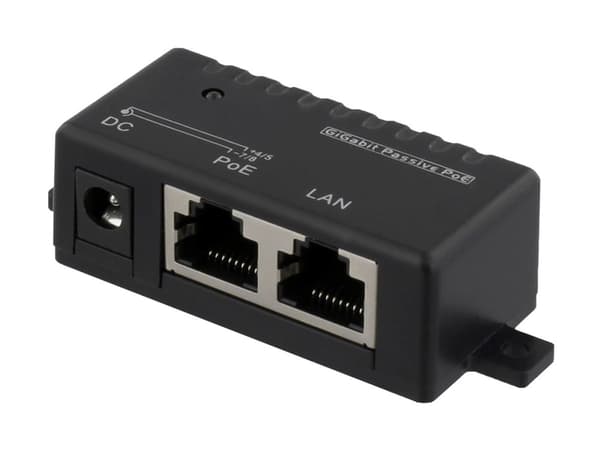 DELTACO POE-109 - Strøminjektor - 5 - 48 V - output-stikforbindelser: 1 - lajittelu