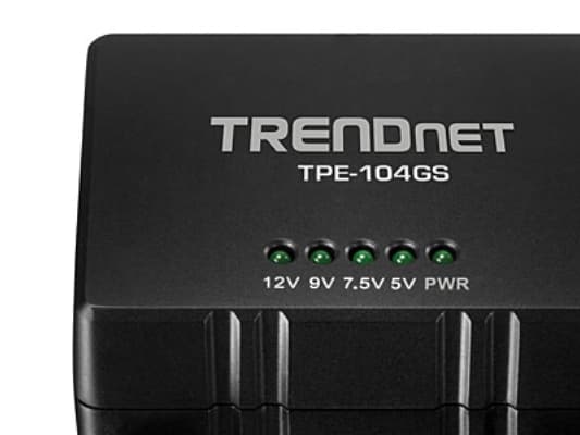 Trendnet TPE-104GS, IEEE 802.3, IEEE 802.3ab, IEEE 802.3af, IEEE 802.3u, IEEE 802.3x, 10/100/1000Base-T(X), Täysi, Puolikas, Musta, CE, FCC, 48 DC