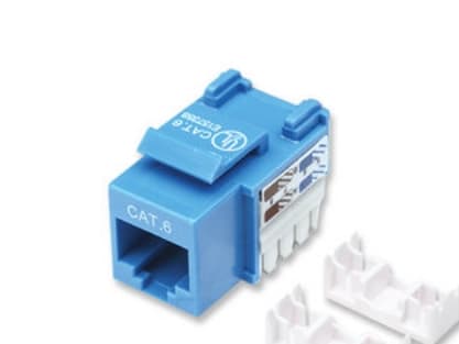 Intellinet 210737, Tasainen, Sininen, RJ-45, Naaras, 22/26, Cat6