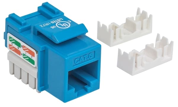 Intellinet 210737, Tasainen, Sininen, RJ-45, Naaras, 22/26, Cat6