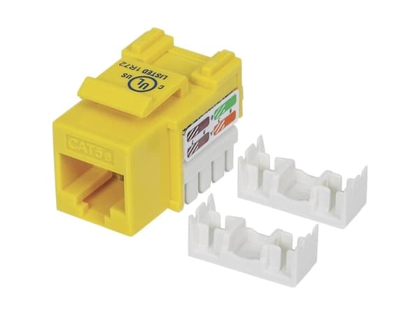 Intellinet 210133, litteä, keltainen, RJ-45, uros, 22/26, Cat5e