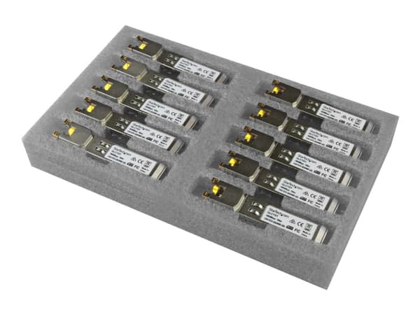 StarTech.com Cisco GLC-T-kompatibel SFP-sändtagarmodul - 1000BASE-T - 10-pack - SFP-sändar/mottagarmodul (mini-GBIC) (likvärdigt med: Cisco GLC-T) -