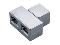 MicroConnect Y-ADAPTER - Nätverksdelare - RJ-45 (hona) till RJ-45 (hona) - skärmad
