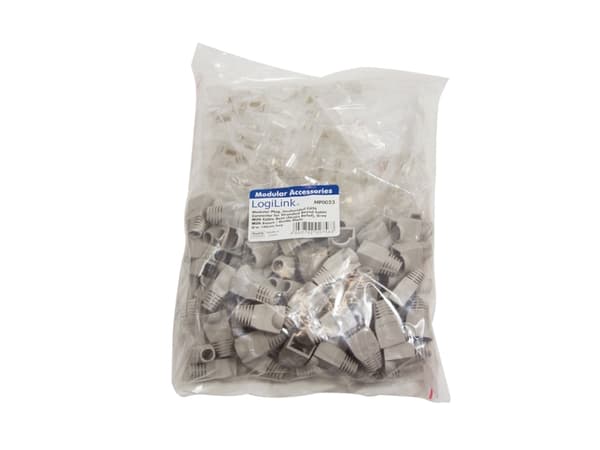 LogiLink RJ45, RJ45, Grå, Guld, 270 g, 100 stk, 170 mm