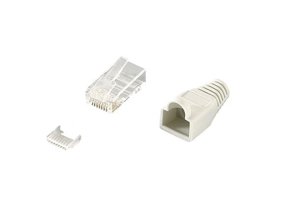 LogiLink RJ45, RJ45, Grå, Guld, 270 g, 100 stk, 170 mm