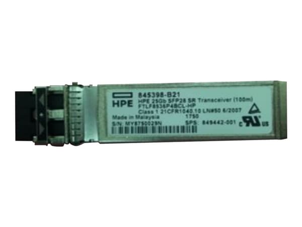HPE - SFP28 sändar-/mottagarmodul - 25GbE - 25GBase-SR - 2x LC multiläge - upp till 100 m