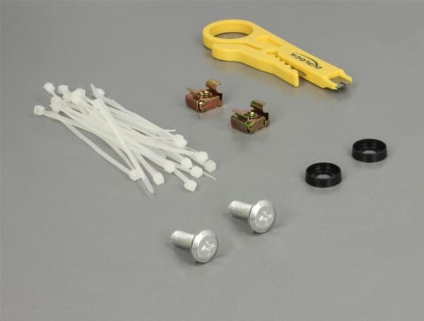 DeLOCK 43316, RJ-45, LSA, Musta, Metalli, Telinekiinnitys, 0.5U, 482,6 mm