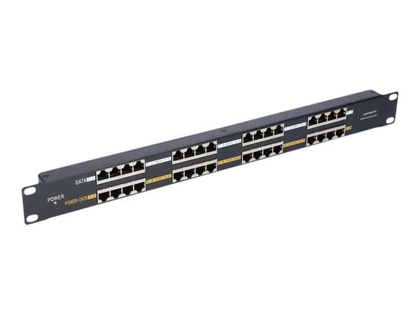 Extralink - Strøminjektor (kan monteres i rack) - AC 100-240 V - 160 watt - utgangskontakter: 16 - 1U - 19"
