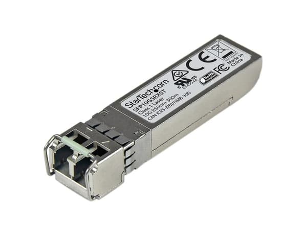 StarTech.com Cisco SFP-10G-SR-X Yhteensopiva SFP+-moduuli, 10GBASE-SR, 10GbE MMF optinen lähetin, LC-liitin, 300m, 850nm, DDM, Cisco Firepower, ASR90