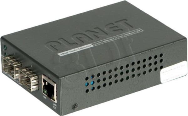 PLANET GT-1205A - Fibermedieomformer - GigE - 10Base-T, 100Base-TX, 1000Base-T - 3 portar - RJ-45 / SFP (mini-GBIC)