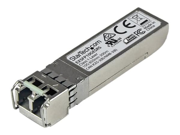 StarTech.com Juniper EX-SFP-10GE-SR Compatible SFP+ Module, 10GBASE-SR, 10GbE Multimode Fiber MMF Optic Transceiver, 10GE Gigabit Ethernet SFP+, LC C