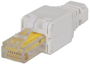 Intellinet 790482, RJ45, Vit, Hankoppling, Rak, Cat5/5e/6, U/UTP (UTP)