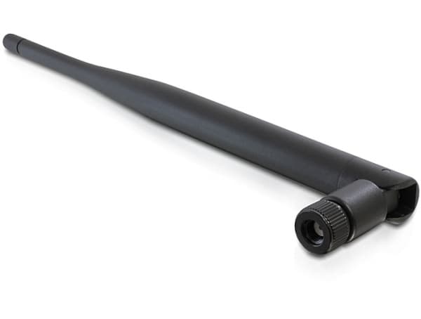 Delock WLAN - Antenne - 5 dBi (for 2,5 GHz), 5 dBi (for 5,825 GHz) - rundtstrålende - svart