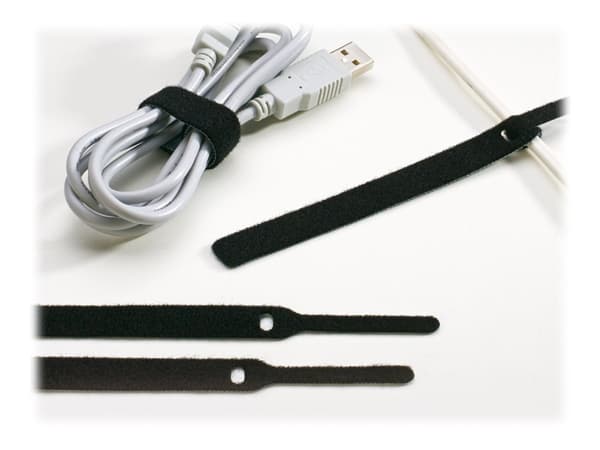 LTC BASIC STRAPS - Kabelfestebånd - 17 cm - svart (en pakke 10)