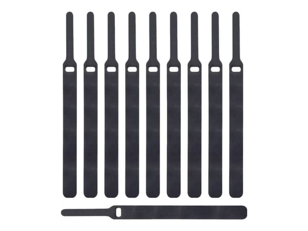 LTC BASIC STRAPS - Kabelfestebånd - 17 cm - svart (en pakke 10)