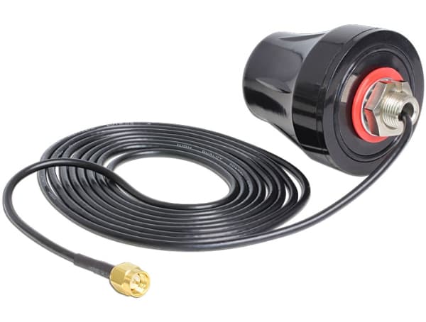 Delock LTE Antenna - Antenne - Smart Home - 2 dBi - rundtstrålende - utendørs, innendørs - svart