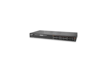 PLANET POE-1200G - Strömtillförsel (kan monteras i rack) - AC 100-240 V - 190 Watt - Ethernet 10/100 - utgångskontakter: 12 - 1U - 19"