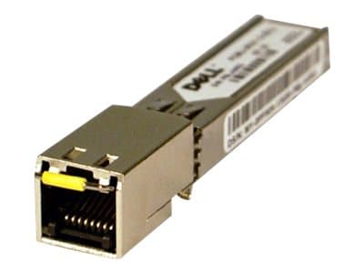 Dell - SFP-sändar/mottagarmodul (mini-GBIC) - 1GbE - 1000Base-T - RJ-45 - för Force10; Networking C7008; PowerConnect 70XX, 81XX; PowerEdge VRTX; Pow