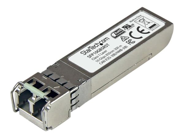 StarTech.com MSA Uncoded Compatible SFP+ Module, 10GBASE-SR, 10GbE Multi Mode (MMF) Fiber Optic Transceiver, 10GE Gigabit Ethernet SFP+, LC Connector