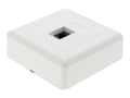 Miniatyrbilde 2 av 5: DELTACO VR-33 - Overflatemonteringsboks for nettverk - CAT 6 - UTP - RJ-45 - hvit