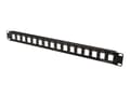 Miniatyrbilde 1 av 5: DIGITUS Professional DN-91400 - Koblingspanel - UTP - svart, RAL 9005 - 1U - 19" - 16 porter