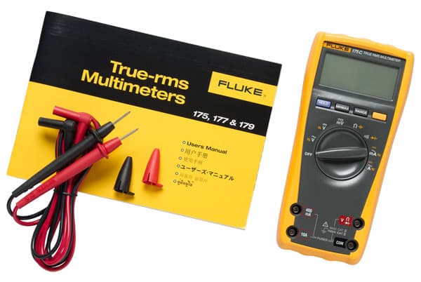 Fluke 175 True RMS, LCD, AA, 90 mm, 43 mm, 185 mm, 420 g