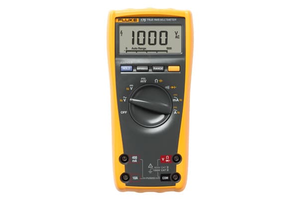 Fluke 175 True RMS, LCD, AA, 90 mm, 43 mm, 185 mm, 420 g