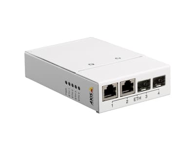AXIS T8606 Media Converter Switch - Fibermediekonverterare - 100Mb LAN - 10Base-T, 100Base-TX - 2 portar - 2 x RJ-45 / 2 x SFP (mini-GBIC) - för AXIS